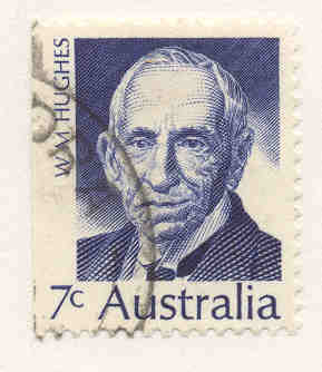 Billy Hughes on Australian Stamp